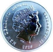 1 Dollar - Elizabeth II 4th Portrait; Chatham Island Crested Penguin obverse image