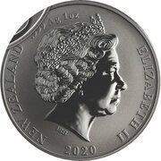 1 Dollar - Elizabeth II 4th Portrait; Apteryx Rowi Kiwi obverse image