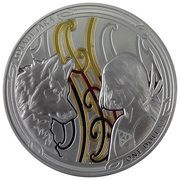 1 Dollar - Elizabeth II 4th Portrait - Māui and the First Dog II: Irawaru; Silver, New Zealand, 2020 reverse image