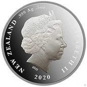 1 Dollar - Elizabeth II 4th Portrait; Te Hau Rāwhiti obverse image