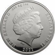 1 Dollar - Elizabeth II 4th portrait; Tui, Coloured obverse image