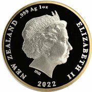 1 Dollar - Elizabeth II 4th Portrait - Platinum Jubilee; Silver Proof obverse image