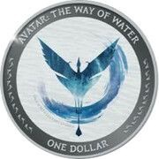 1 Dollar - Charles III 1st Portrait - Avatar: Way of the Water; Banshee; Silver Proof, New Zealand, 2023 reverse image