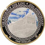 1 Dollar - Charles III 1st Portrait - Edoras; Silver Proof, New Zealand, 2023 reverse image