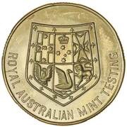 2 Dollar - Elizabeth II 2nd portrait; Pattern reverse image