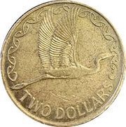 2 Dollars - Elizabeth II 4th Portrait; Mule reverse image