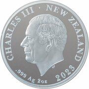 2 Dollars - Charles III 1st Portrait - 75th Birthday; Silver Proof obverse image