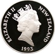5 Dollars - Elizabeth II 3rd Portrait; Coronation Jubilee, Silver Proof obverse image