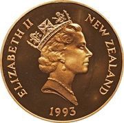 5 Dollars - Elizabeth II 3rd Portrait; Coronation Jubilee, Gold Proof obverse image
