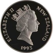 5 Dollars - Elizabeth II 3rd Portrait; Hooker Sea Lions obverse image