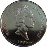 5 Dollars - Elizabeth II 3rd Portrait; Tui obverse image