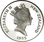 5 Dollars - Elizabeth II 3rd Portrait; Tui, Silver Proof obverse image