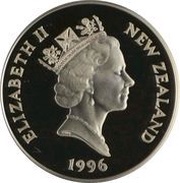 5 Dollars - Elizabeth II 3rd Portrait; Queen's 70th Birthday obverse image