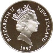 5 Dollars - Elizabeth II 3rd Portrait; Christchurch, Silver Proof obverse image