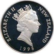 5 Dollars - Elizabeth II 3rd Portrait; Royal Albatross, Silver Proof obverse image
