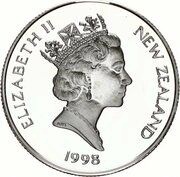 5 Dollars - Elizabeth II 3rd Portrait; Sheep fleece, Silver Proof obverse image