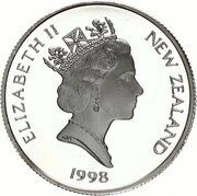 5 Dollars - Elizabeth II 3rd Portrait; Wheat sheaf, Silver Proof obverse image