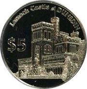 5 Dollars - Elizabeth II 3rd Portrait; Dunedin, New Zealand, 1998 reverse image