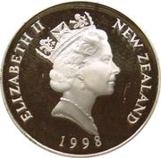 5 Dollars - Elizabeth II 3rd Portrait; Dunedin, Silver Proof obverse image