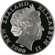 5 Dollars - Elizabeth II 4th Portrait; Pied Cormorant, Silver Proof obverse image
