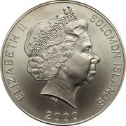 5 Dollars - Elizabeth II 4th Portrait; Pied Cormorant, Mule obverse image