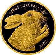 50 Roubles Hare, Belarus, 2014 reverse image
