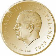 5 Dollars - Charles III 1st Portrait - Queen Elizabeth II Memorial obverse image
