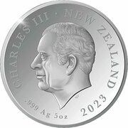 5 Dollars - Charles III 1st Portrait - Coronation; Silver Proof obverse image