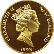 10 Dollars - Elizabeth II 3rd Portrait; Karl Benz, Gilt issue obverse image