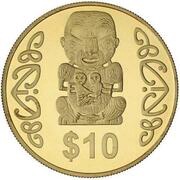 10 Dollars - Elizabeth II 4th Portrait; Pukaki reverse image