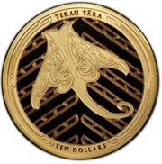 10 Dollars - Elizabeth II 4th Portrait - Māui and the Fish, New Zealand, 2018 reverse image