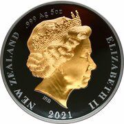 10 Dollars - Elizabeth II 4th Portrait - Kiwi; Silver Proof obverse image