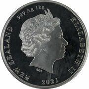 20 Dollars - Elizabeth II 4th Portrait; Brown Kiwi obverse image