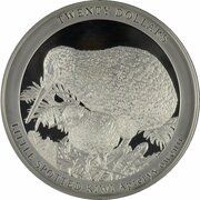 20 Dollars - Elizabeth II 4th Portrait; Little Spotted Kiwi, New Zealand, 2022 reverse image
