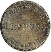 ½ Penny Perkins and Co. - Dunedin obverse image