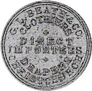 1 Penny Beath, G.L. and Co. - Christchurch obverse image