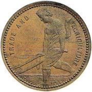 1 Penny Caro, J. and Co. - Christchurch, New Zealand,  reverse image