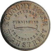 1 Penny Gourlay, T. W. and Co. - Christchurch, New Zealand,  reverse image