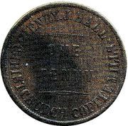 1 Penny Hall, Henry J. - Christchurch obverse image