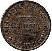 1 Penny Hall, Henry J. - Christchurch, New Zealand,  reverse image