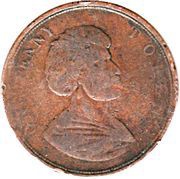 1 Penny Waters, Edward - Auckland obverse image