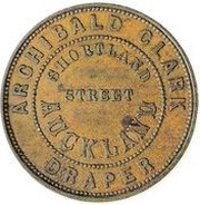 1 Penny Clark, Archibald - Auckland obverse image