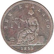 1 Penny Day and Mieville, Dunedin obverse image