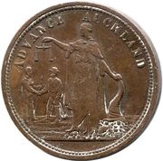 1 Penny Morrin and Co. - Auckland obverse image