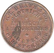 1 Penny Beath, G. L. and Co - Christchurch, New Zealand, 1860-1869 reverse image