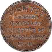 1 Penny Gittos, B. - Auckland obverse image