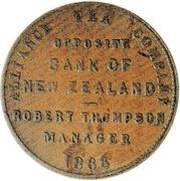 1 Penny Alliance Tea Company - Christchurch obverse image