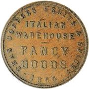 1 Penny Alliance Tea Company - Christchurch, New Zealand, 1866 reverse image