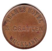 1 Penny Gratten, R. - Auckland, New Zealand, 1872 reverse image