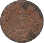 1 Penny Kirkcaldie and Stains, Wellington obverse image